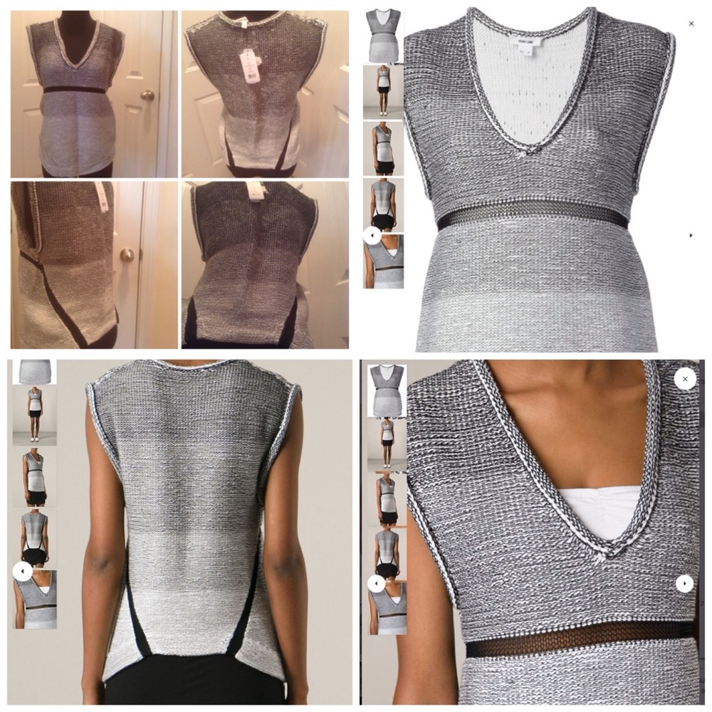 Helmet Lang sweater shirt sleeve top